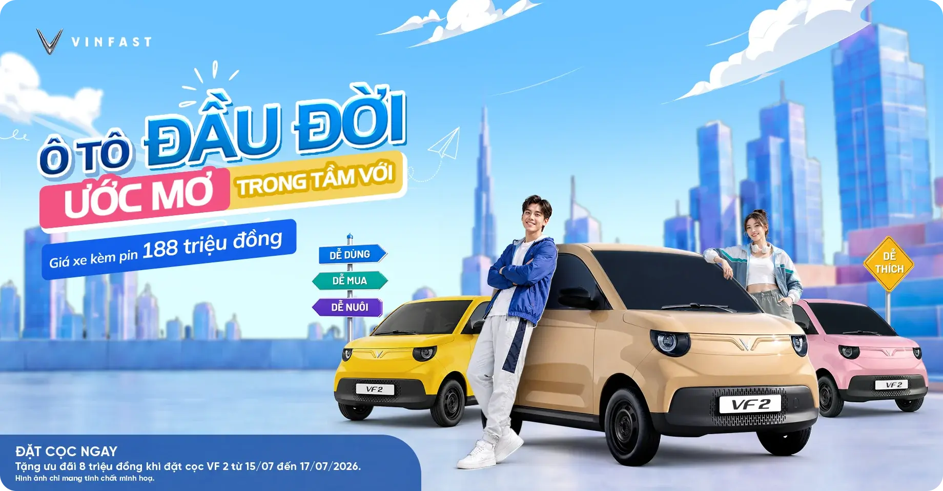 VinFast VF 2 - Ô tô đầu đời, ước mơ trong tầm với